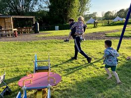 A view of the play area at the campsite