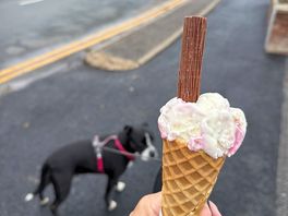 Ice cream on the way back from the beach