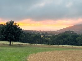 Evening view from our tent.