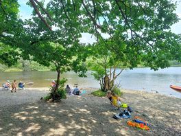 Lake bassenthwaite beach where we launched our kayaks