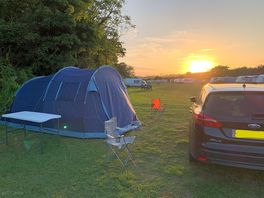 Sunset at the camp site.