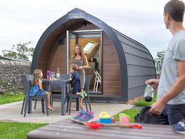 Luxury Pod with outdoor seating area