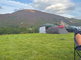 View from the front of our tent