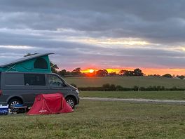 Lovely sunset from the campsite