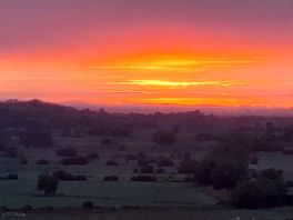 Sun set over somerset