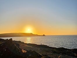 Amazing sunset views only a couple of minutes walk from main site.