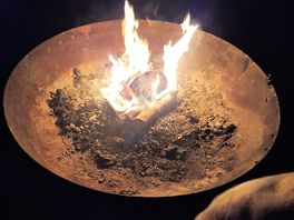 Fire pit with free logs!!!