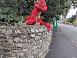 Crochet dragon