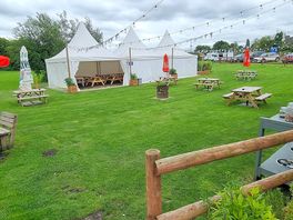 Sizeable beer garden