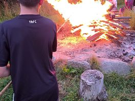Nice bon fire and great smores.