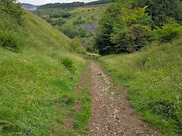 Bridleway down into chee dale