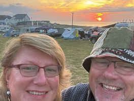 Enjoying the campsite