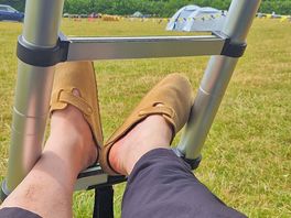 Feet up and chill.