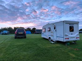 Awning down and ready to go home in the morning