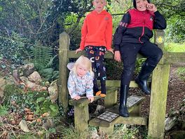 This stile was metre away from where we were staying and the kids loved exploring