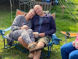 Cuppa tea outside the marquee tent