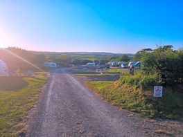 From the entrance down the hill