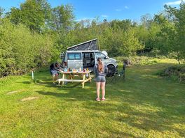 Great to have a level pitch for the van