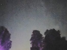Night sky from lodge