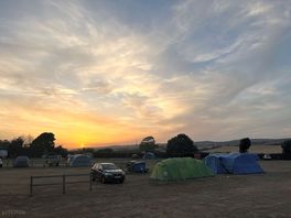 Sunset over buckland campsite