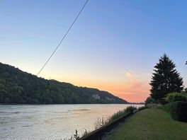 Sunset by the river