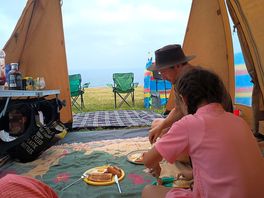 From tent
