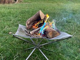 Had a lovely colourful fire