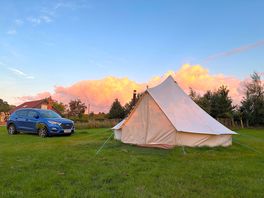 Cotton-tail bell tent