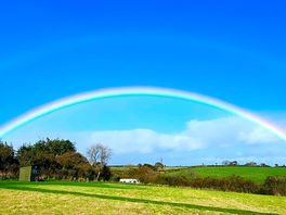 Rainbow over the site