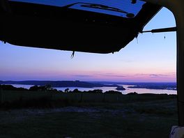 Evening view from pitch