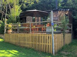 Decking area of the cabin