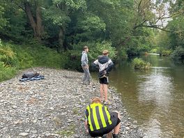 Fun at the river beach