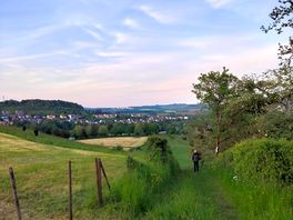 Pad vanaf de camping links