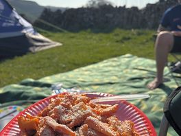 First time cooking on a camping stove