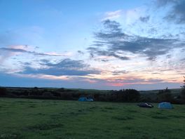 The clouds finally cleared