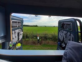 Veiw from our van bed