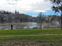 View of avignon from camp site
