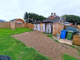 Shower block, bins, washing up area.