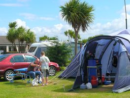 Grass pitch near the bar and restaurant