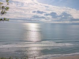 Nearby beach view