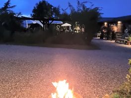 Firepit outside our accommodation