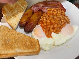 Breakfast in jedburgh at simple scottish