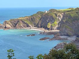 Viewpoint from costal walk to ilfracombe
