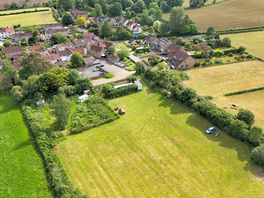Drone shot of camp site area