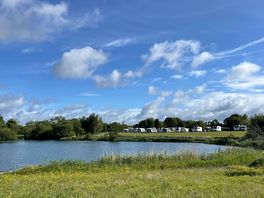 The fishing lake on site