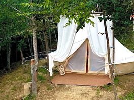 Tenda in cui abbiamo soggiornato, spaziosa e provvista di tutte le necessità
