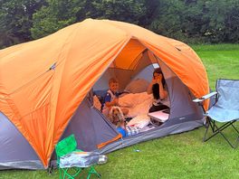 Tent set up and ready