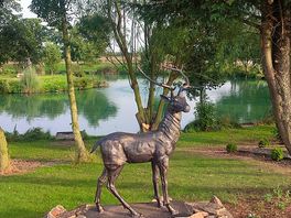 Some of the statues around the site