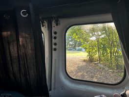 View from inside our camper
