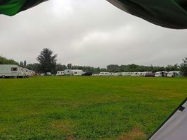Lots of caravans, but plenty of space for tents